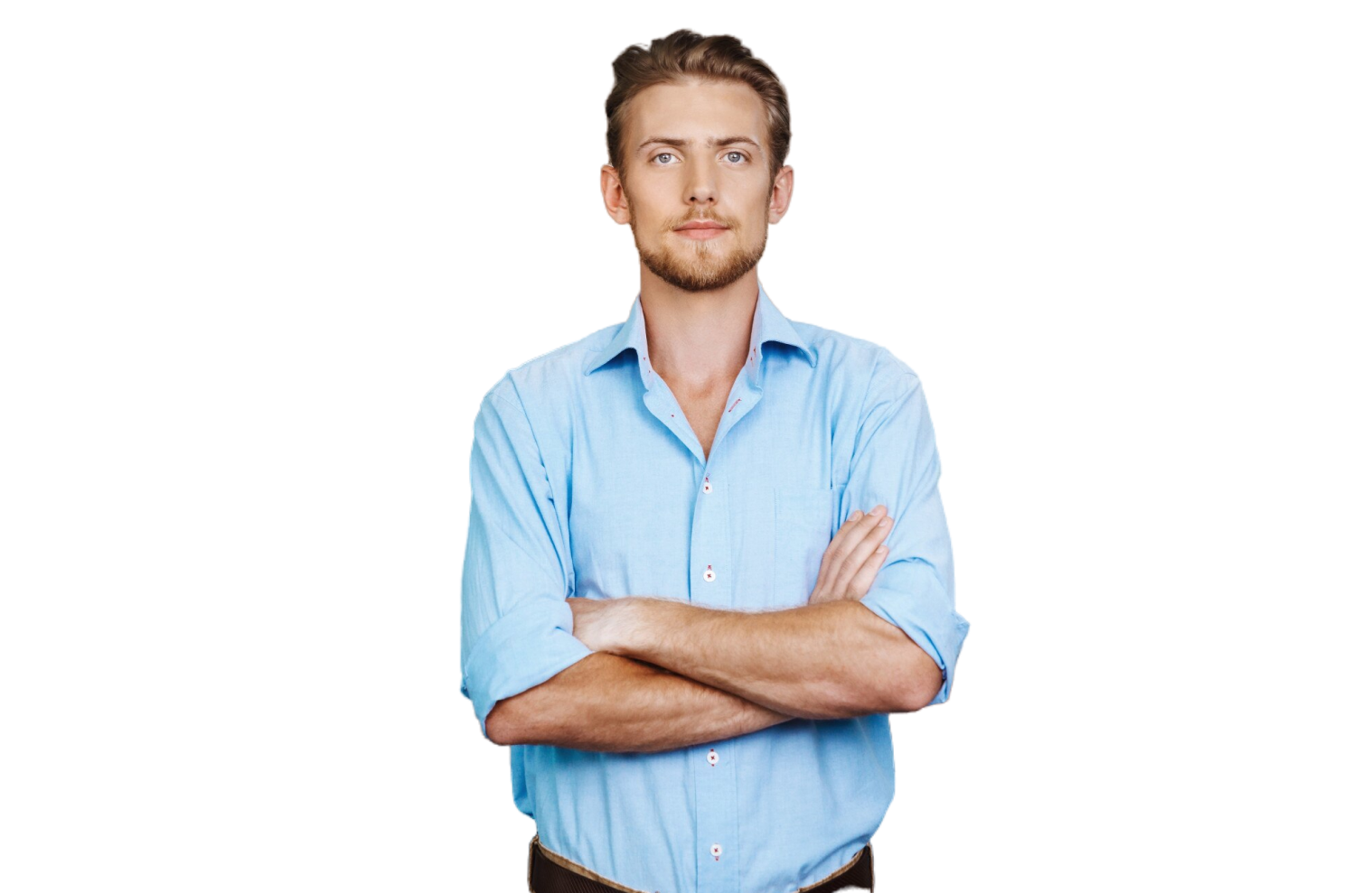 Изображение мужчины со скрещенными руками